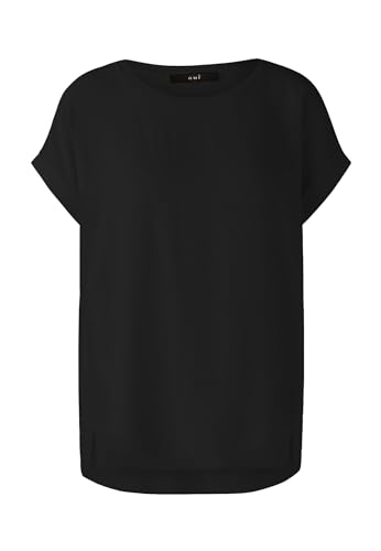 Oui Damen Blusenshirt Ayano 100% Viskosepatch lässig geschnitten Uni Business, Freizeit, Festlich Rundhals Blende Viskose im Sale