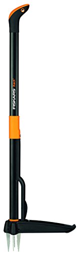 Fiskars Unkrautstecher, Länge: 1 m, Rostfreie Stahl-Arme/Kunststoff-Griff, Schwarz/Orange, Xact, 1020126 im Sale