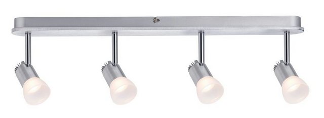 Paulmann Deckenleuchten Paulmann Spotlight Bariton Balken 4x3W Alu gebürstet 230V Metall, Paulmann Spotlight Bariton Balken 4x3W Alu gebürstet 230V Metall