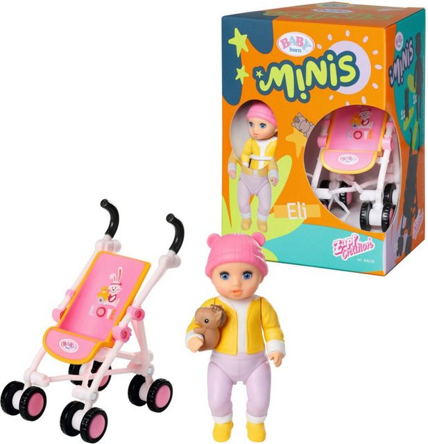 Baby Born Minipuppe Baby born® Minis Spielset Buggy, inklusive Baby born® Mini Puppe im Sale