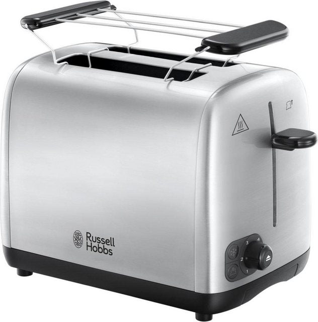 RUSSELL HOBBS Toaster Adventure 24080-56, 2 kurze Schlitze, für 2 Scheiben, 850 W, Edelstahl gebürstet