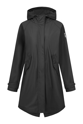 derbe Regenjacke Traveby Friesennerz Plain Damen Dunkelblau 46 | Frauen | Regenmantel | Mesh-Futter | Kurzmantel | Hamburg im Sale