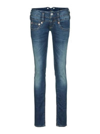 Thumbnail for Herrlicher Damen Pitch Slim Organic Denim Jeans, Blue sea L32, W25/L32 im Sale