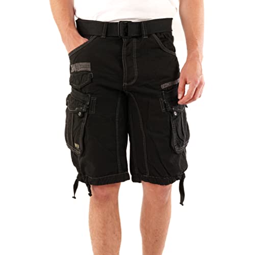 Geographical Norway Panoramique Herren Shorts Cargo Pant inkl. Gürtel SR087H/GN im Sale