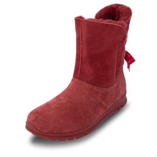 VITAFORM Winterstiefel Damen gefüttert – Gefütterte Stiefel für Damen – Rutschhemmend, Leicht und besonders Warm rot 39 im Sale