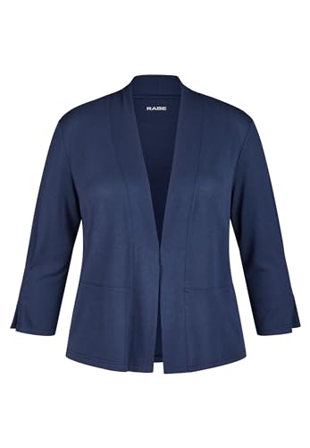 Rabe Damen Sweatblazer, V-Ausschnitt Pazifik blau - 46 im Sale