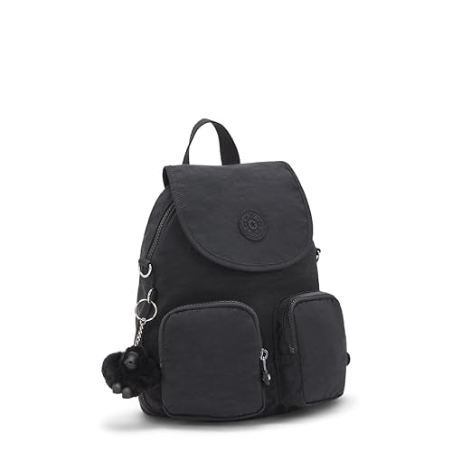 Kipling FIREFLY UP Kleiner Rucksack (umwandelbar in Schultertasche), Black Noir (Schwarz) im Sale