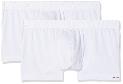 Palmers Herren Pure Cotton Pants Doppelpack Boxershorts, Weiß (Weiss 100), Medium (2er Pack)