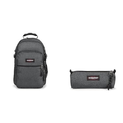 EASTPAK - TUTOR - Rucksack, 39 L, Black Denim (Grau) & BENCHMARK Single - Federmäppchen, Black Denim (Grau) im Sale