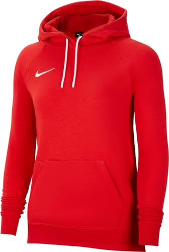 Nike Damen W Nk Flc Park20 Po Hoodie Kapuzenpullover, University Red/White,  EU im Sale