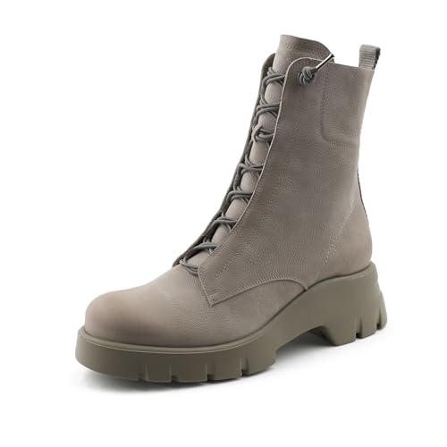 Paul Green Damen Schnürstiefelette, Frauen Schnürstiefeletten,schnürboots,übergangsschuhe,Boots,Stiefel,Bootee,Booties,Grau (Gravel),39 EU / 6 UK im Sale