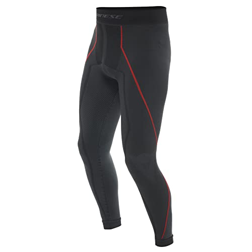 Dainese Herren Thermo Pants Baselayer-Hose, Schwarz/Rot, L