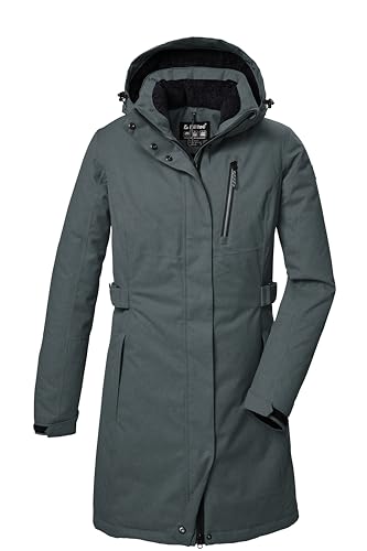 killtec Damen Funktionsparka/Parka mit abzippbarer Kapuze KOW 303 WMN PRK, graumelange, 44, 41815-000 im Sale