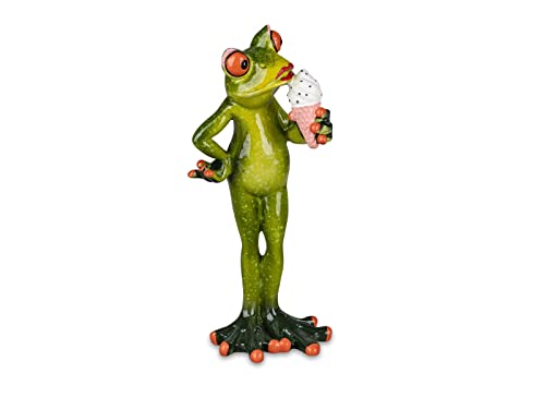 formano lustige Frösche Frosch Lady mit Eiscreme Froschpaar Dame Frau