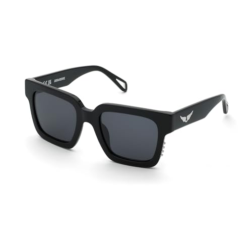 Zadig & Voltaire Damen Szv420v Sonnenbrille, schwarz (Shiny Black), 52/21/140 im Sale