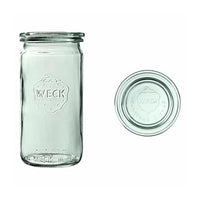 Thumbnail for Weck 975 rund Rand Zylinder Jar, Glas, durchsichtig, 340 ml im Sale