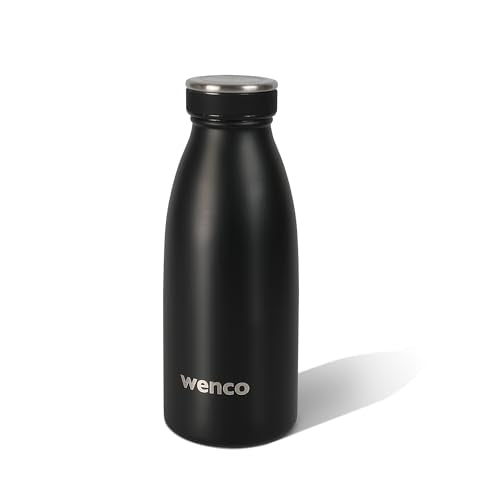 wenco Edelstahl Trinkflasche schwarz, 350 ml