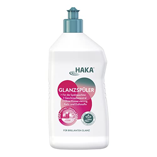 HAKA Glanzspüler, Klarspüler für die Spülmaschine, ohne Duftstoffe, vegan, 750 ml