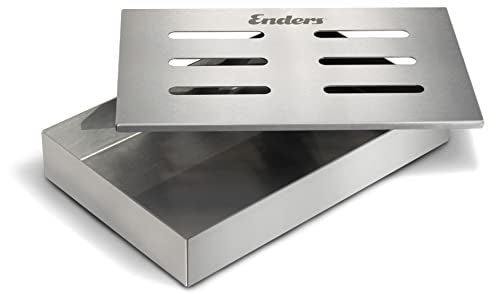 Enders® RÄUCHERBOX EDELSTAHL 8812 Räuchermehl, Räucherchips, Räucherpellets, Grill-Zubehör, Gasgrill BBQ, silber im Sale