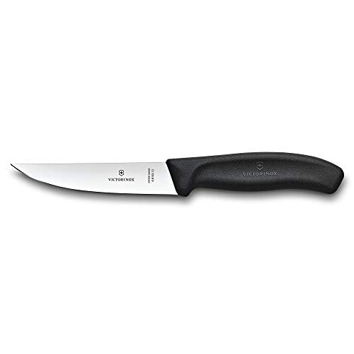 Victorinox Swiss Classic Tranchiermesser, 15 cm, Ergonomischer Griff, Schmale Klinge, Schwarz im Sale