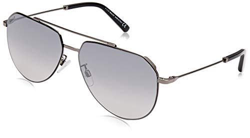 Bally Herren BY0007-H Sonnenbrille, Grau (Shiny Gumetal/Smoke Mirror), 62 im Sale