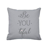 Thumbnail for Krasilnikoff Kissenbezug Dekokissen Be-You-Tiful Grau 50x50cm Cushion