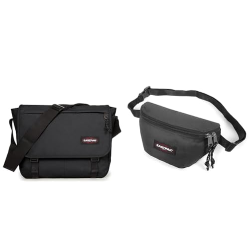 EASTPAK - Delegate + - Umhängetasche, 20 L, Black (Schwarz) & Springer - Gürteltasche, 2 L, Black (Schwarz) im Sale