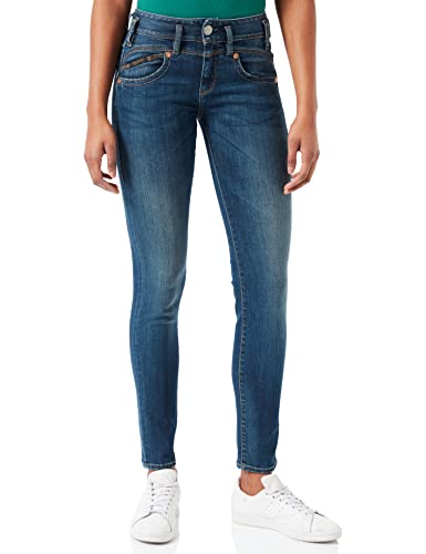 Herrlicher Damen Slim Slim Jeans Pearl Slim, Blau (Deep Water 831), 25W / 30L (Herstellergröße: 25W / 30L) im Sale