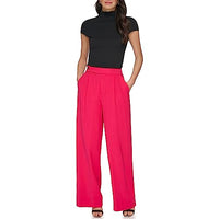 Thumbnail for DKNY Women's Frosted Twill Trousers, Amalfi Pink, 4 im Sale