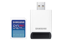 Thumbnail for Samsung PRO Plus SD-Karte, 512 GB, UHS-I U3, Full HD & 4K UHD, 180 MB/s Lesen, 130 MB/s Schreiben, Speicherkarte für Kameras und Drohnen, Inkl. USB-Kartenleser, MB-SD512SB/WW im Sale