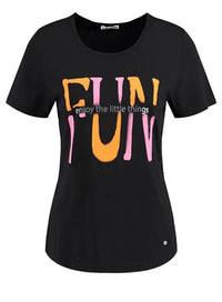 Thumbnail for KEY LARGO Damen Fun Round T-Shirt, Black (1100),  EU im Sale