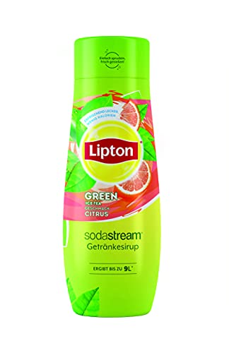 Sodastream Lipton Green Ice Tea Konzentrat mit Zitrusgeschmack 440 ml, grün