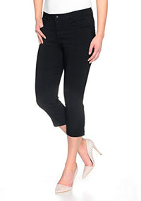 Thumbnail for Stretch Capri Jeans Hose Tahiti Slim fit Damen Bermuda 7/8 Hose in vielen Farben (W52, Black) im Sale