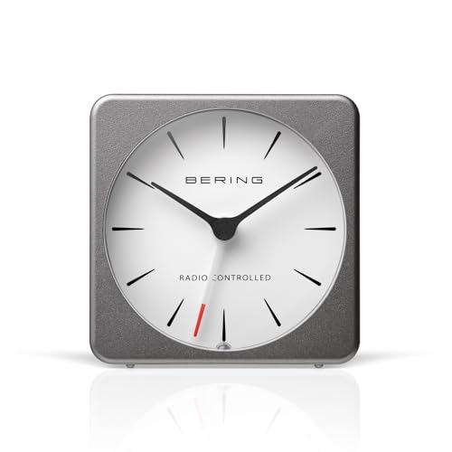 BERING Damen und Herren Alarmclock Funk Movement - Home Decor Collection mit Kunststoff Glas 91066-74 im Sale