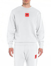 Thumbnail for Replay Herren Sweatshirt aus Baumwolle, Light Grey Melange M08 (Grau), im Sale