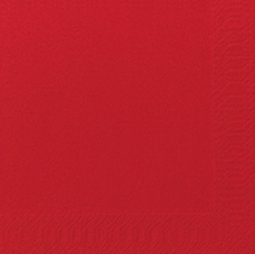 Duni Cocktail-Servietten 3lagig Tissue Uni 250er rot, 24 x 24 cm im Sale