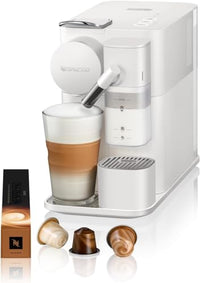 Thumbnail for Nespresso De'Longhi Lattissima One EN510.W Kaffeekapselmaschine mit automatischem Milchsystem, 3 Direktwahltasten, 1 L Wassertank, 19 bar Pumpendruck, nur 25 Sek. Aufheizzeit, Auto-Abschaltung, weiß