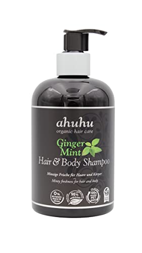 ahuhu organic hair care Ginger Mint Shampoo Hair & Body 500ml - sehr erfrischend