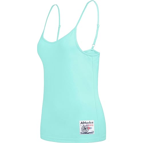 Nebulus T218 - Spaghetti Träger Top Bianca (Model: Q2350 - Damen, Mint; im Sale