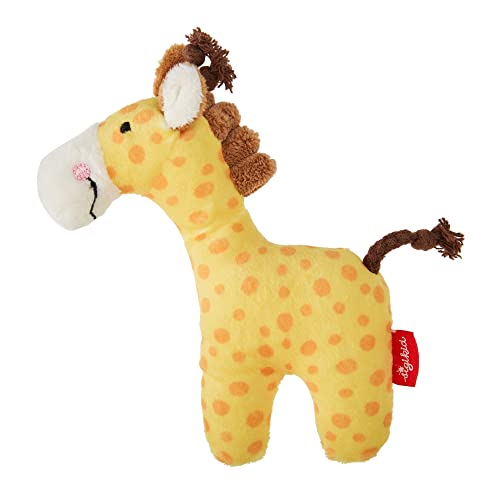 SIGIKID 41170 Rassel Giraffe Red Stars Mädchen und Jungen Babyspielzeug empfohlen ab Geburt gelb im Sale