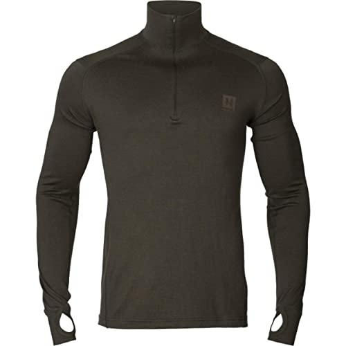 Härkila | Base All Season Half Zip | Professionelle Jagd Kleidung & Jagd Zubehör für Herren & Damen | Skandinavische Qualität Made to Last | Shadow Brown, im Sale