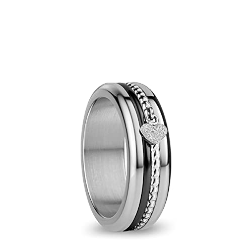 BERING Austauschbar Ringkombination für Damen in Silber & Schwarz mit einzigartigem Twist- & Change System, Rhine im Sale