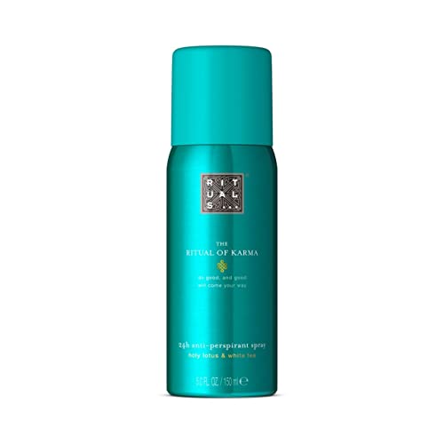 RITUALS The Ritual of Karma 24h Anti-Perspirant Spray, 150 ml – Mit Sommerlichem Heiligem Lotus und Weißem Tee – beruhigend und wohltuend, 24 Stunden Schutz