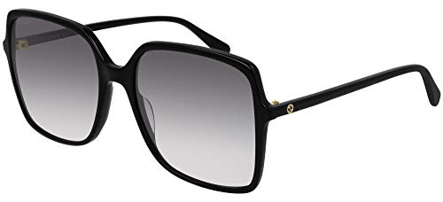 GUCCI Womens GG0544S Sunglasses, Black-Black-Grey, 57 im Sale