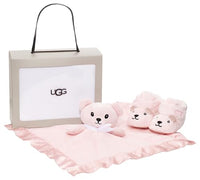 Thumbnail for UGG Unisex Baby BIXBEE and Lovey Bear STUFFIE Stiefel, Seashell PINK, 18 EU im Sale