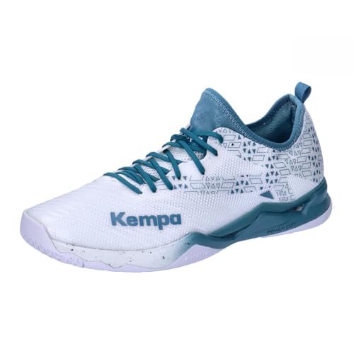 Kempa Unisex Wing Lite 2.0 Handballschuhe Sport-Schuhe, weiß/deep blau, 46 EU im Sale