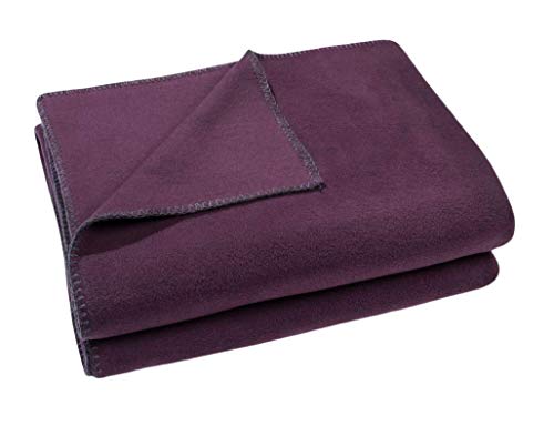 ZOEPPRITZ Soft-Fleece Decke 110x150 BlackBerry