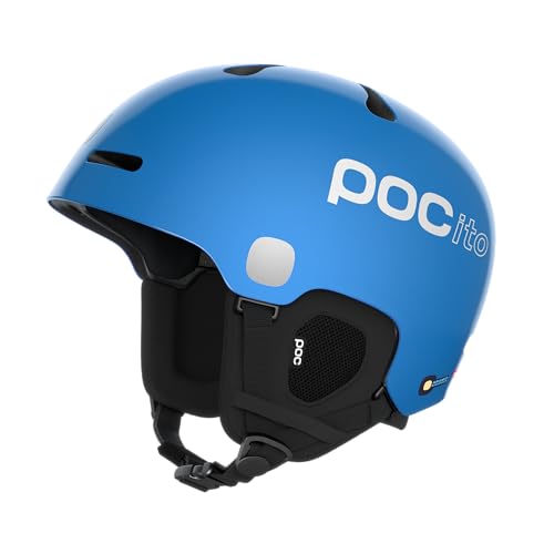 POC POCito Fornix MIPS - Leichter und sicherer Ski- und Snowboardhelm für Kinder mit NFC Chip, Fluorescent Blue, M-L (55-58cm) im Sale