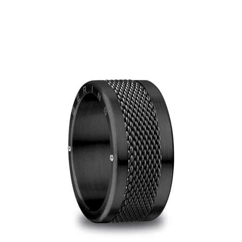 BERING Herren Ring in Schwarz glänzend - Arctic Symphony Collection mit Edelstahl - Arve 9 im Sale