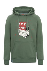 Thumbnail for derbe Hoodie Herrenhandtasche Herren Oliv Grün | Kapuzenpullover | Hamburg | Männer | Sixpack | Bier | Handtasche | Sweat im Sale